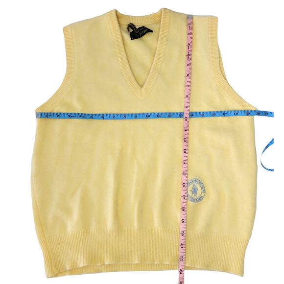 Chrysler Invitational Cashmere Sweater Vest J. McInerney Scotland Golf Vintage - Picture 5 of 10